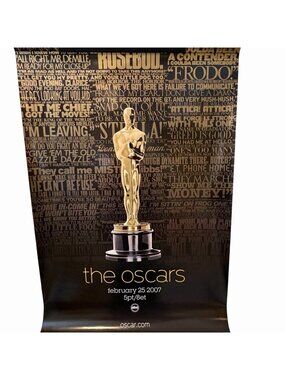 Academy Awards Oscars 2007 79th Annual Original Promo Full Poster ABC 27" x 40"